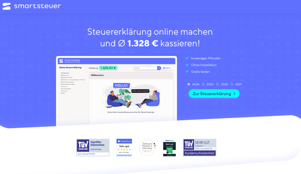 SmartSteuer Website Screenshot